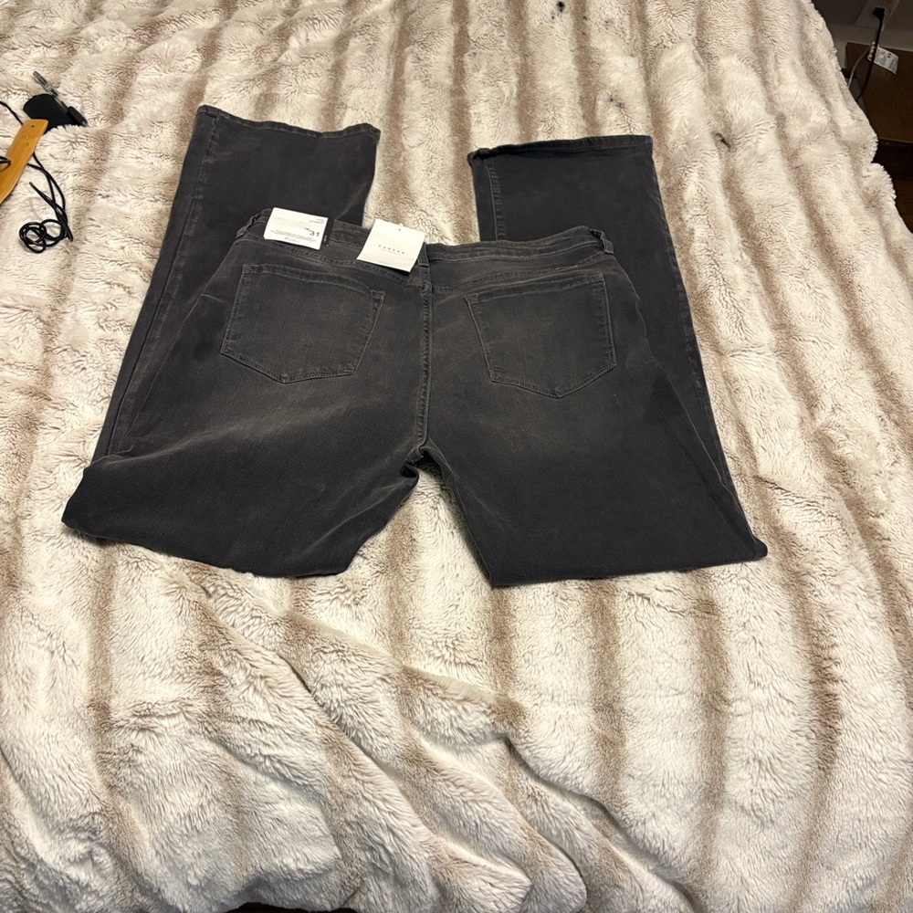 KanCan Charcoal Straight Leg Women's Pants